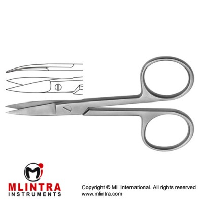 Nail Scissor Curved Stainless Steel, 9.5 cm - 3 3/4" Nail Scissor Curved Stainless Steel, 9.5 cm - 3 3/4"